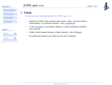 Tablet Screenshot of junix.cz
